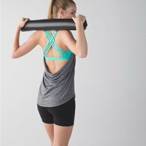 Lululemon Wild Tank - Heathered Slate / Bali Breeze - Size 2